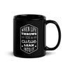 Motorcycle When life throws you a curve lean into it Black Glossy Mug-Teelime | shirts-hoodies-mugs