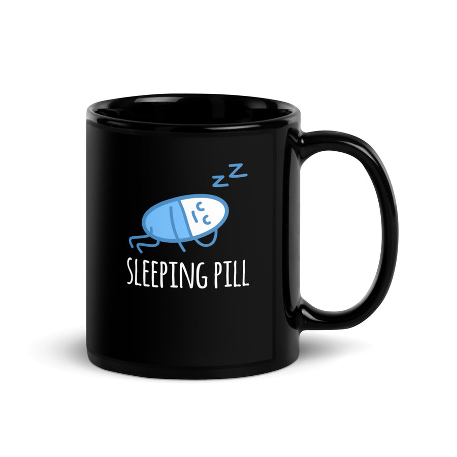 Pharmacist Sleeping pill Black Glossy Mug-Teelime | shirts-hoodies-mugs