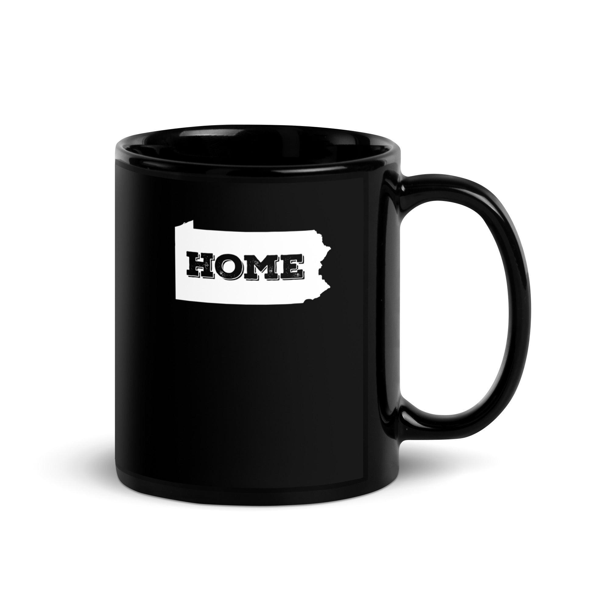 Pennsylvania Home Black Glossy Mug-Teelime | shirts-hoodies-mugs
