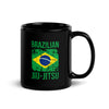 Brazilian Jiu Jitsu - BJJ Flag Black Glossy Mug-Teelime | shirts-hoodies-mugs