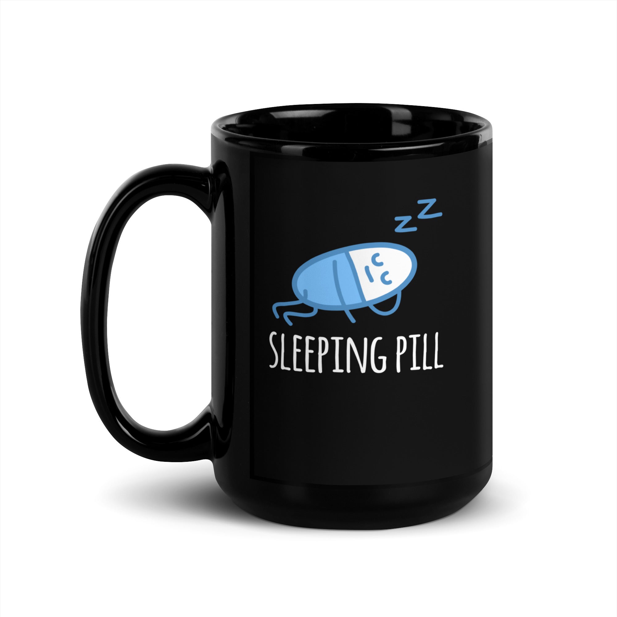 Pharmacist Sleeping pill Black Glossy Mug-Teelime | shirts-hoodies-mugs