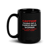 Caution Pissing Off A Puerto Rican Woman May Cause Severe Bodily Harm Black Glossy Mug-Teelime | shirts-hoodies-mugs
