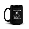 I Snowboard because punching people is frowned upon Black Glossy Mug-Teelime | shirts-hoodies-mugs