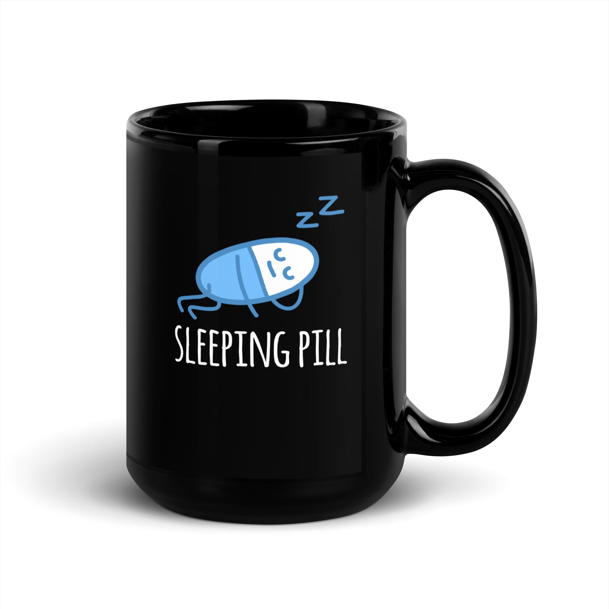 Pharmacist Sleeping pill Black Glossy Mug-Teelime | shirts-hoodies-mugs