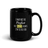 Christianity I May Not Be Perfect But Jesus Thinks I'm To Die For Black Glossy Mug-Teelime | shirts-hoodies-mugs