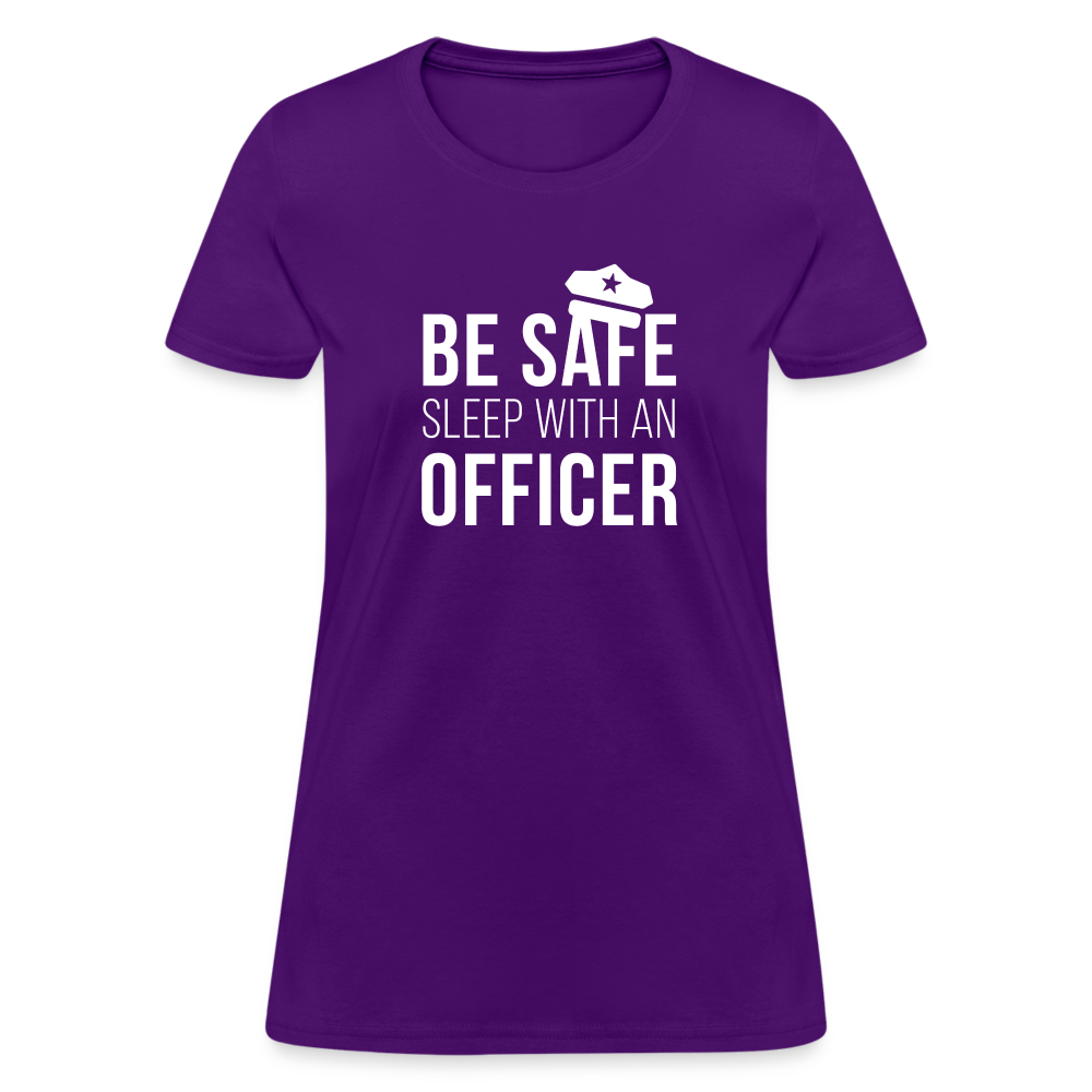 Be safe sleep with an Officer Women's T-Shirt-Women's T-Shirt | Fruit of the Loom L3930R-Teelime | shirts-hoodies-mugs