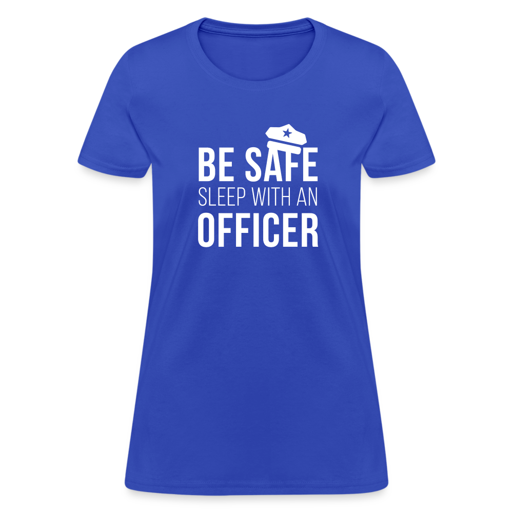 Be safe sleep with an Officer Women's T-Shirt-Women's T-Shirt | Fruit of the Loom L3930R-Teelime | shirts-hoodies-mugs