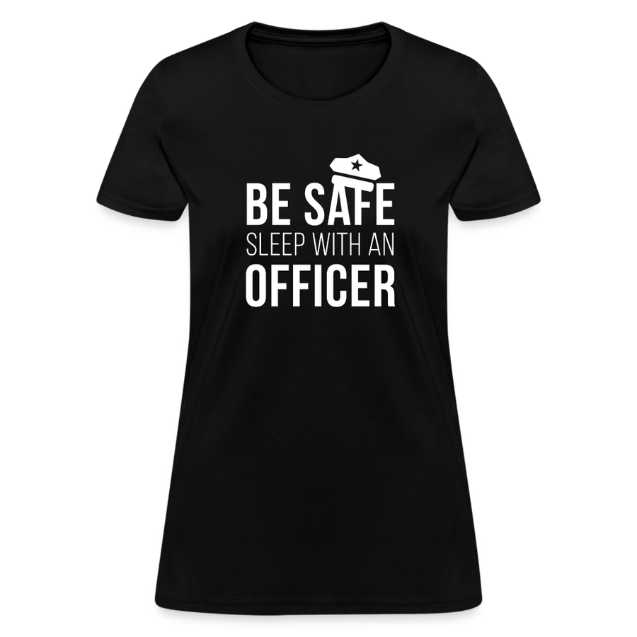 Be safe sleep with an Officer Women's T-Shirt-Women's T-Shirt | Fruit of the Loom L3930R-Teelime | shirts-hoodies-mugs