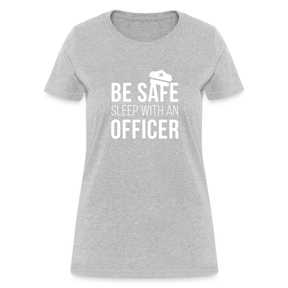 Be safe sleep with an Officer Women's T-Shirt-Women's T-Shirt | Fruit of the Loom L3930R-Teelime | shirts-hoodies-mugs