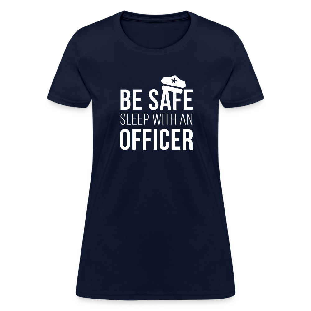 Be safe sleep with an Officer Women's T-Shirt-Women's T-Shirt | Fruit of the Loom L3930R-Teelime | shirts-hoodies-mugs