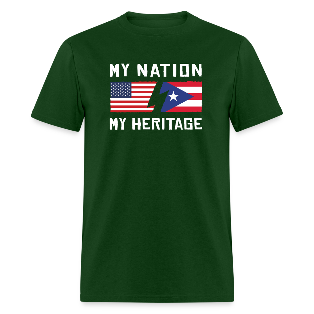 My Nation - My Heritage - Puerto Rico Unisex Classic T-Shirt-Unisex Classic T-Shirt | Fruit of the Loom 3930-Teelime | shirts-hoodies-mugs