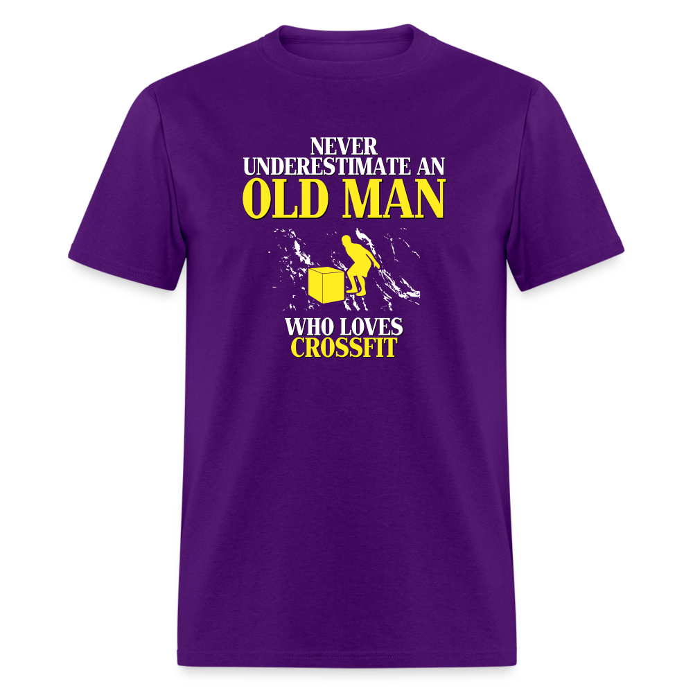 Never underestimate an old man who loves CrossFit Unisex Classic T-Shirt-Unisex Classic T-Shirt | Fruit of the Loom 3930-Teelime | shirts-hoodies-mugs