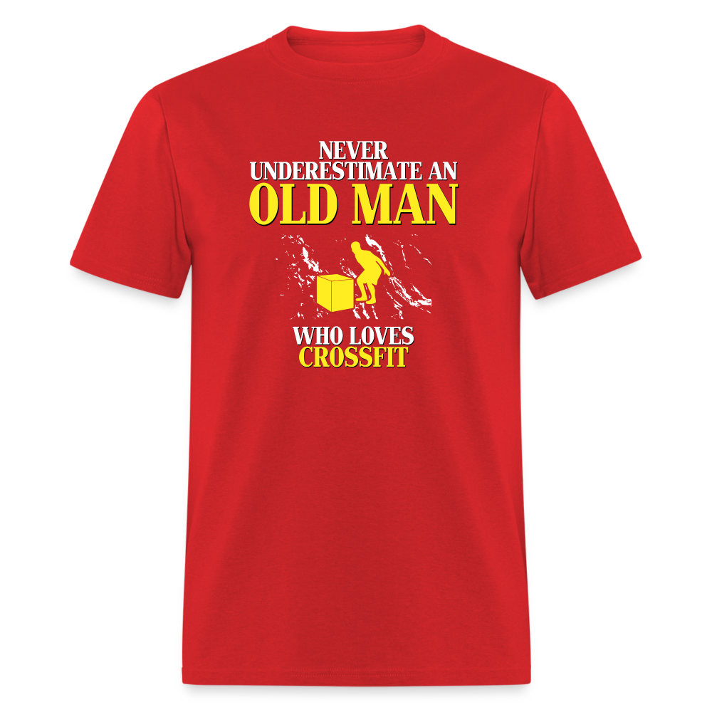 Never underestimate an old man who loves CrossFit Unisex Classic T-Shirt-Unisex Classic T-Shirt | Fruit of the Loom 3930-Teelime | shirts-hoodies-mugs