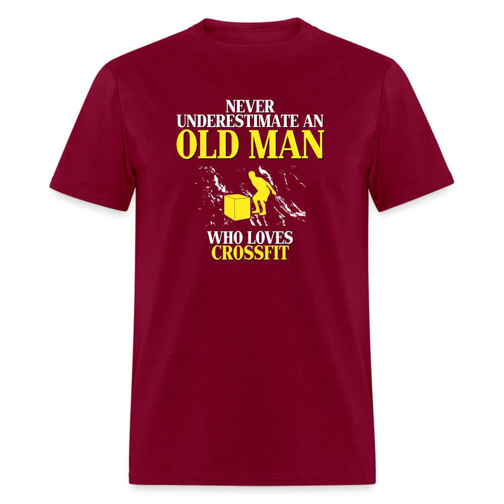 Never underestimate an old man who loves CrossFit Unisex Classic T-Shirt-Unisex Classic T-Shirt | Fruit of the Loom 3930-Teelime | shirts-hoodies-mugs