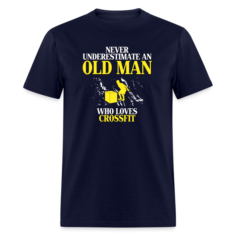 Never underestimate an old man who loves CrossFit Unisex Classic T-Shirt-Unisex Classic T-Shirt | Fruit of the Loom 3930-Teelime | shirts-hoodies-mugs