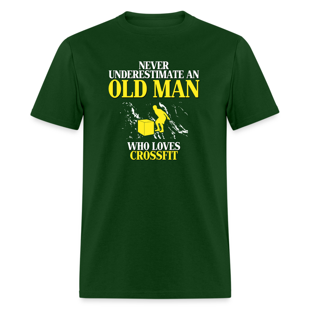 Never underestimate an old man who loves CrossFit Unisex Classic T-Shirt-Unisex Classic T-Shirt | Fruit of the Loom 3930-Teelime | shirts-hoodies-mugs
