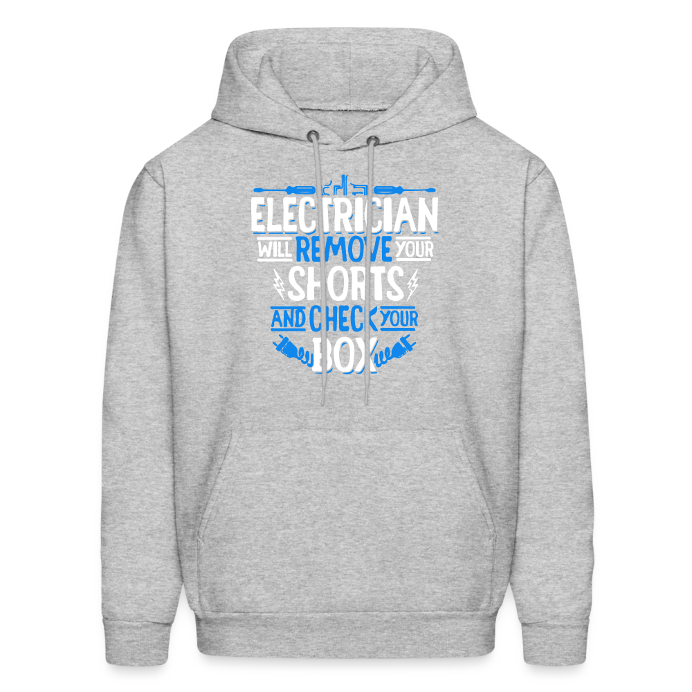 Electrician will remove your shorts Men's Hoodie-Men's Hoodie | Hanes P170-Teelime | shirts-hoodies-mugs