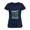 Raise your hand if you love Anesthesiologist Women's V-Neck T-Shirt-Women's V-Neck T-Shirt | Fruit of the Loom L39VR-Teelime | shirts-hoodies-mugs