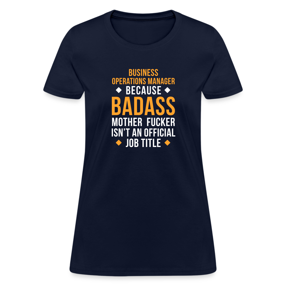 Business operations manager because badass mother fucker isn't an official job title Women's T-Shirt-Women's T-Shirt | Fruit of the Loom L3930R-Teelime | shirts-hoodies-mugs