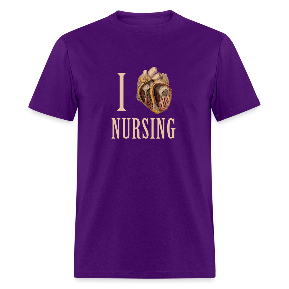 I heart Nursing Unisex Classic T-Shirt-Unisex Classic T-Shirt | Fruit of the Loom 3930-Teelime | shirts-hoodies-mugs