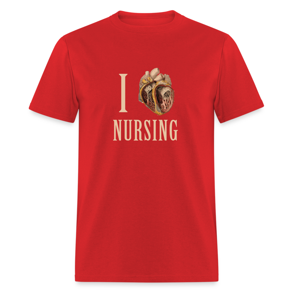 I heart Nursing Unisex Classic T-Shirt-Unisex Classic T-Shirt | Fruit of the Loom 3930-Teelime | shirts-hoodies-mugs