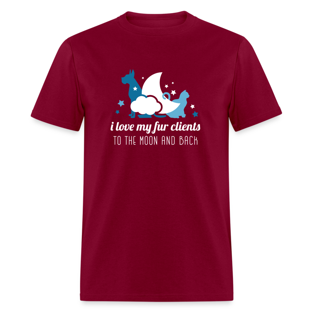 I love my fur clients to the moon and back Unisex Classic T-Shirt-Unisex Classic T-Shirt | Fruit of the Loom 3930-Teelime | shirts-hoodies-mugs