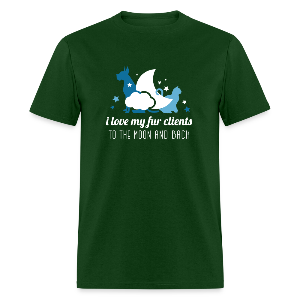I love my fur clients to the moon and back Unisex Classic T-Shirt-Unisex Classic T-Shirt | Fruit of the Loom 3930-Teelime | shirts-hoodies-mugs