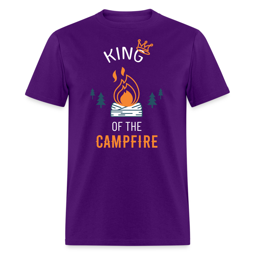 King of the Campfire Camping Unisex Classic T-Shirt-Unisex Classic T-Shirt | Fruit of the Loom 3930-Teelime | shirts-hoodies-mugs