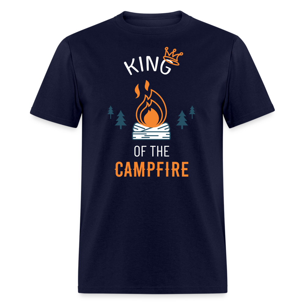 King of the Campfire Camping Unisex Classic T-Shirt-Unisex Classic T-Shirt | Fruit of the Loom 3930-Teelime | shirts-hoodies-mugs