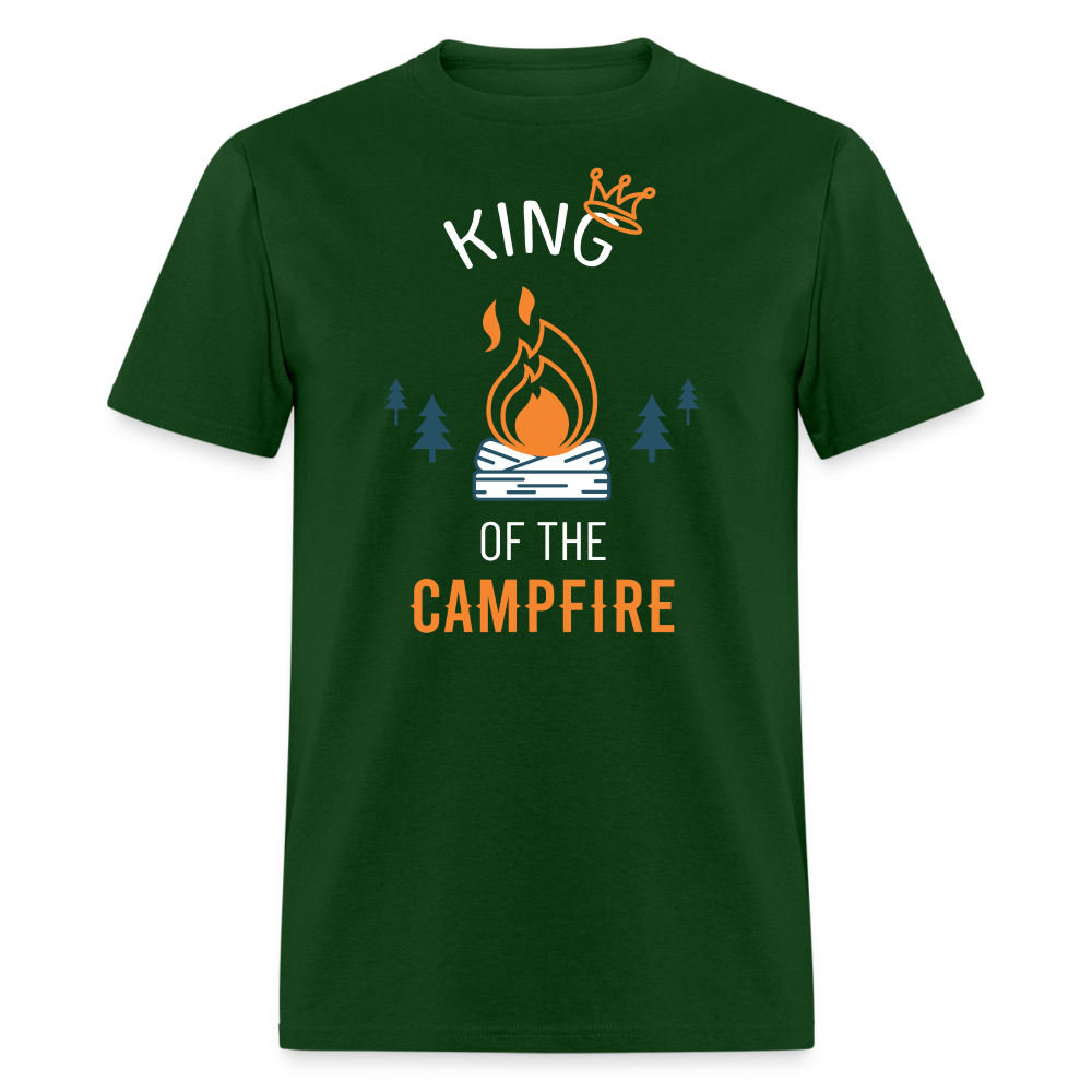 King of the Campfire Camping Unisex Classic T-Shirt-Unisex Classic T-Shirt | Fruit of the Loom 3930-Teelime | shirts-hoodies-mugs