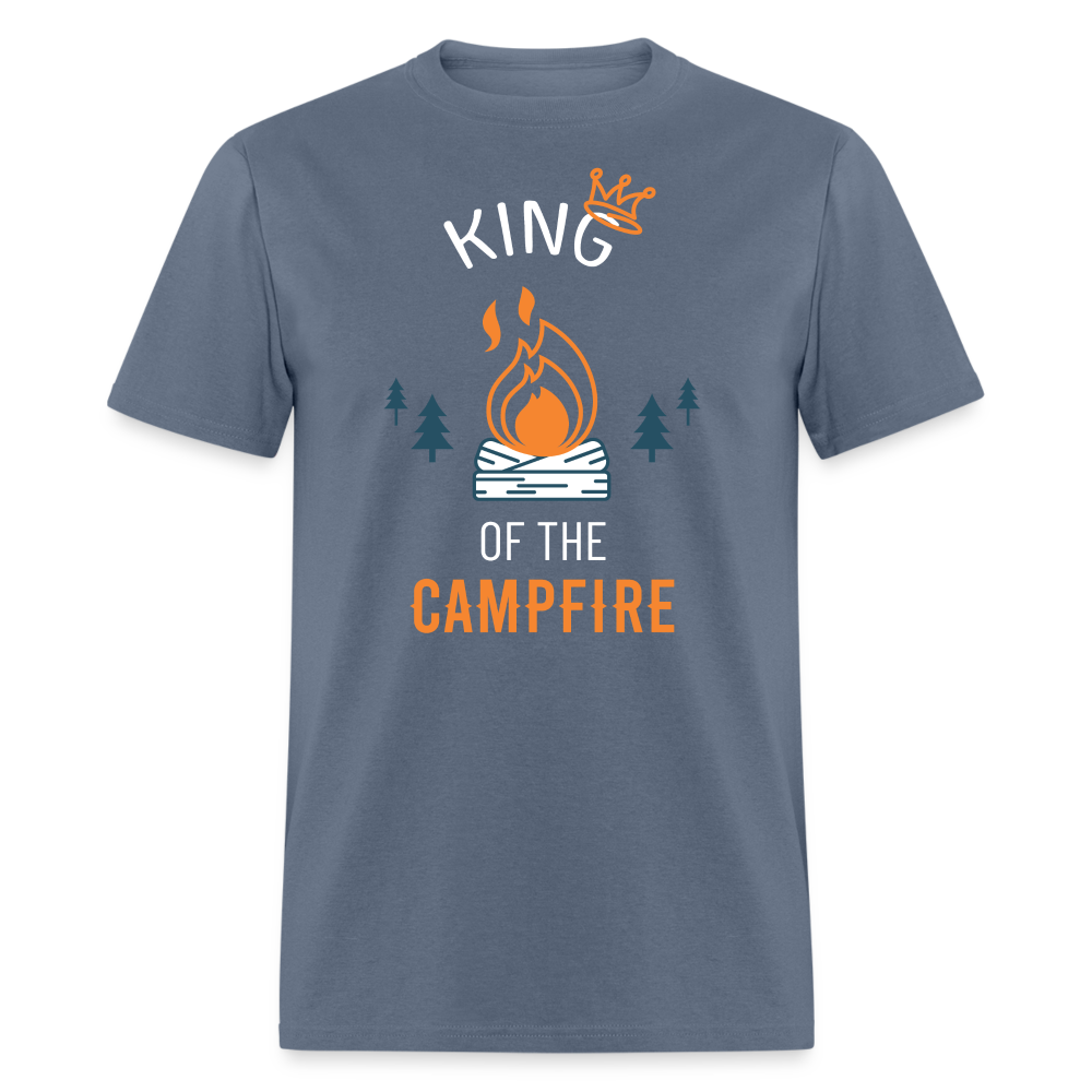 King of the Campfire Camping Unisex Classic T-Shirt-Unisex Classic T-Shirt | Fruit of the Loom 3930-Teelime | shirts-hoodies-mugs