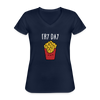 Fry Day Women's V-Neck T-Shirt-Women's V-Neck T-Shirt | Fruit of the Loom L39VR-Teelime | shirts-hoodies-mugs