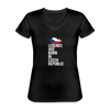 Legends are born in Czech Republic Women's V-Neck T-Shirt-Women's V-Neck T-Shirt | Fruit of the Loom L39VR-Teelime | shirts-hoodies-mugs