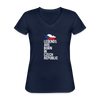 Legends are born in Czech Republic Women's V-Neck T-Shirt-Women's V-Neck T-Shirt | Fruit of the Loom L39VR-Teelime | shirts-hoodies-mugs