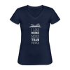 I like books more than people Women's V-Neck T-Shirt-Women's V-Neck T-Shirt | Fruit of the Loom L39VR-Teelime | shirts-hoodies-mugs