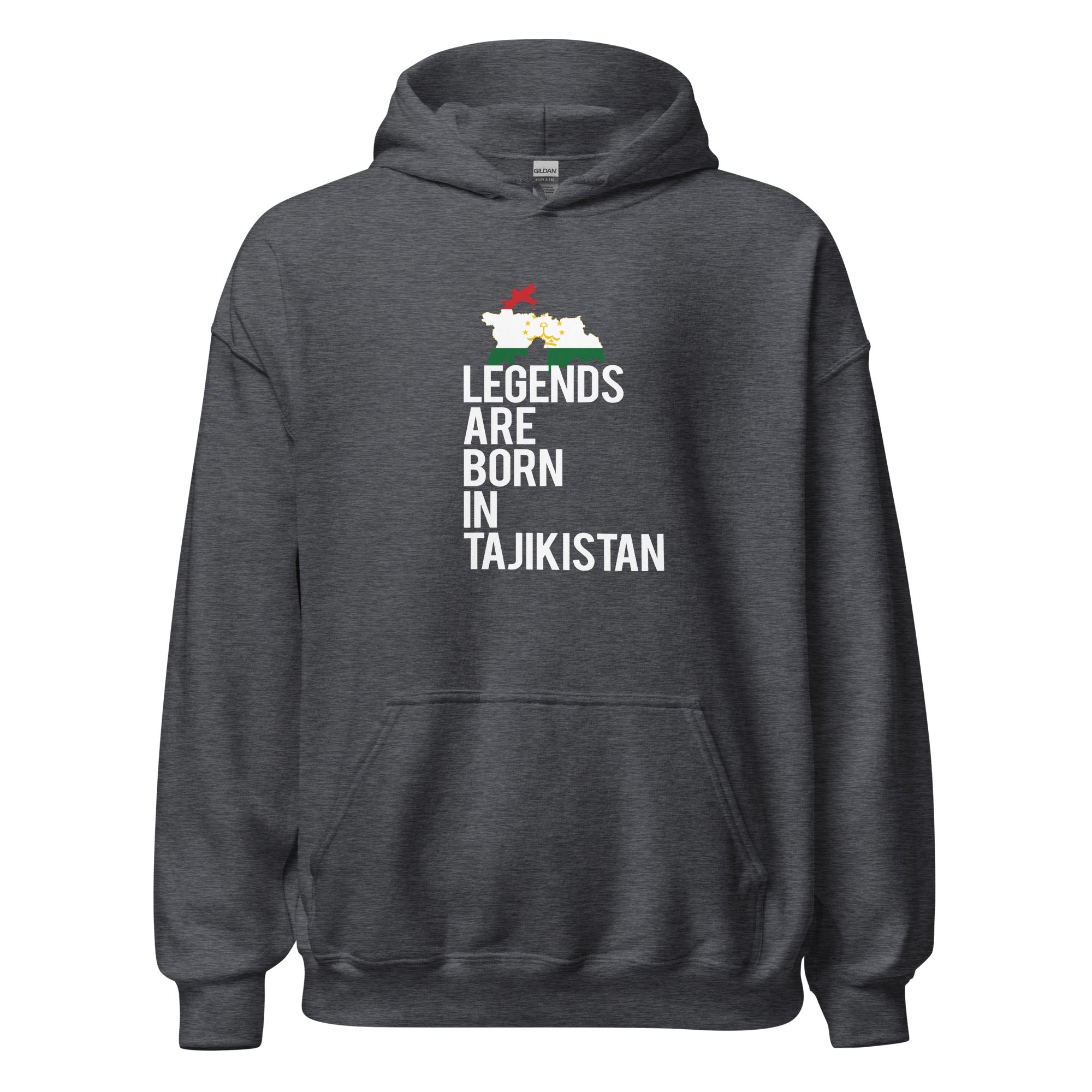 Legends are born in Tajikistan Unisex Hoodie-Teelime | shirts-hoodies-mugs
