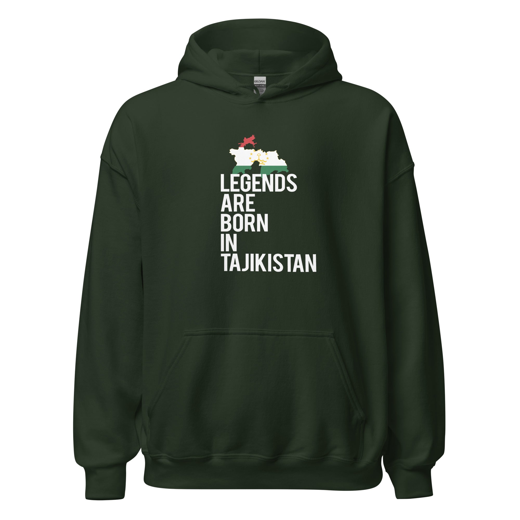Legends are born in Tajikistan Unisex Hoodie-Teelime | shirts-hoodies-mugs