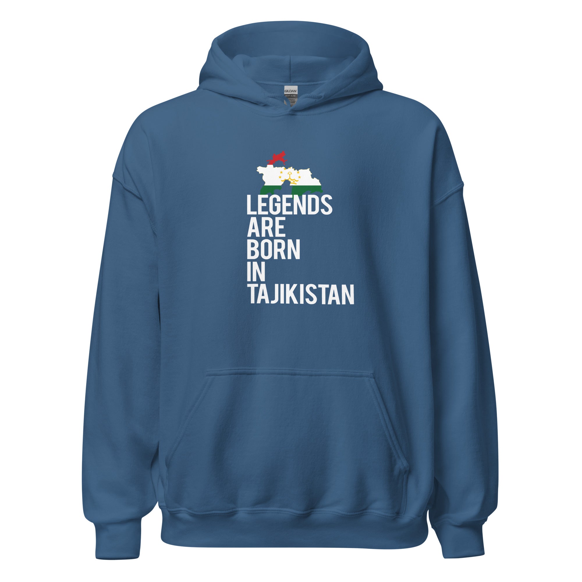 Legends are born in Tajikistan Unisex Hoodie-Teelime | shirts-hoodies-mugs