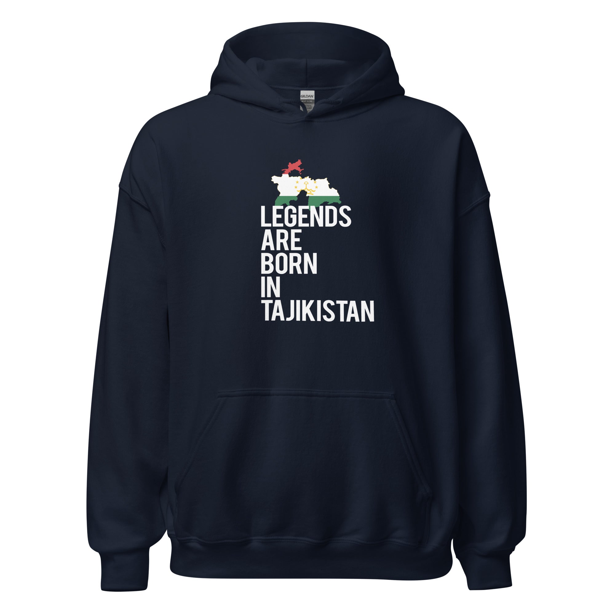 Legends are born in Tajikistan Unisex Hoodie-Teelime | shirts-hoodies-mugs