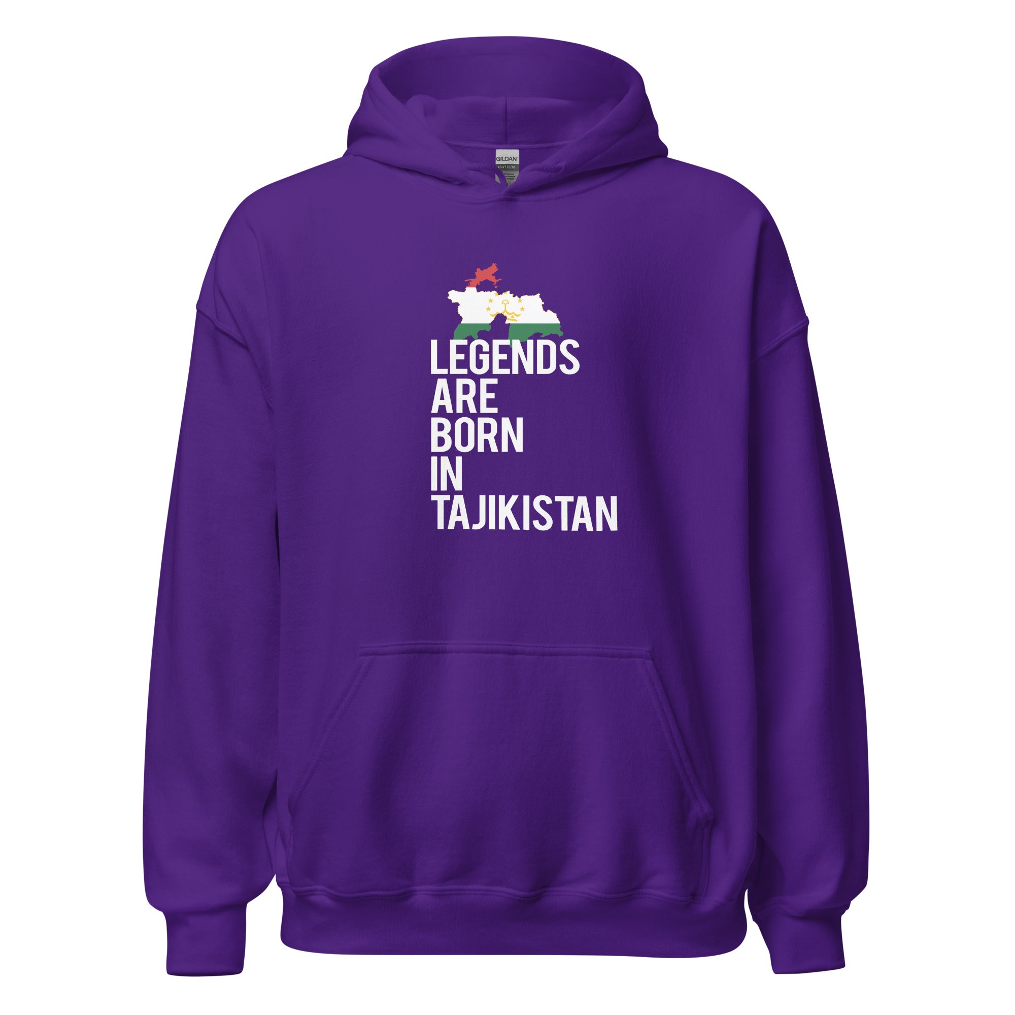 Legends are born in Tajikistan Unisex Hoodie-Teelime | shirts-hoodies-mugs