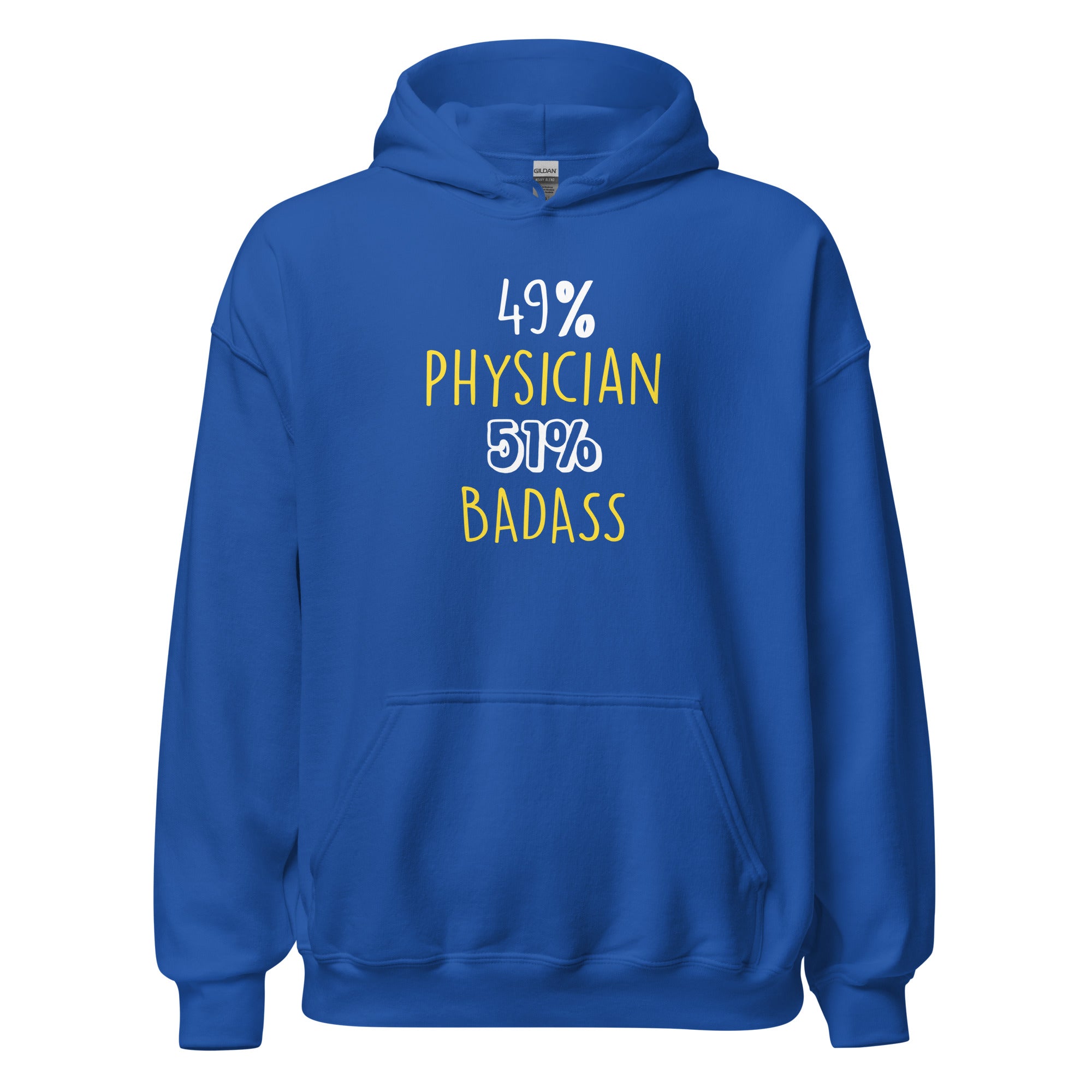 Physician Shirt - 49% Physician 51% Badass Unisex Hoodie-Teelime | shirts-hoodies-mugs