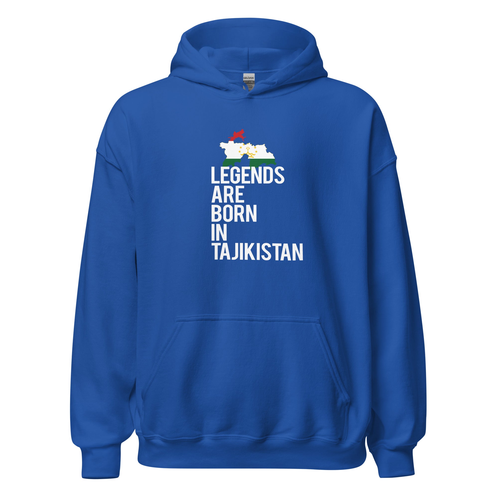 Legends are born in Tajikistan Unisex Hoodie-Teelime | shirts-hoodies-mugs