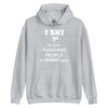 I ski because punching people is frowned upon Unisex Hoodie-Teelime | shirts-hoodies-mugs