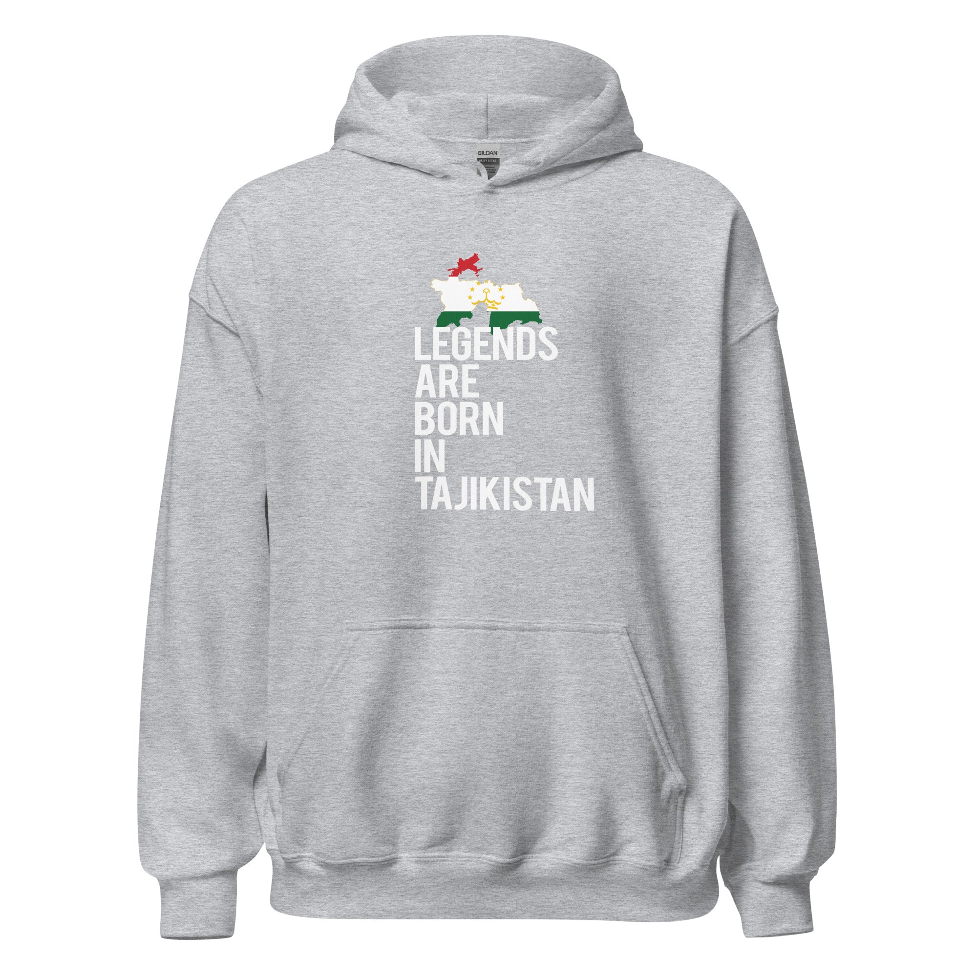 Legends are born in Tajikistan Unisex Hoodie-Teelime | shirts-hoodies-mugs