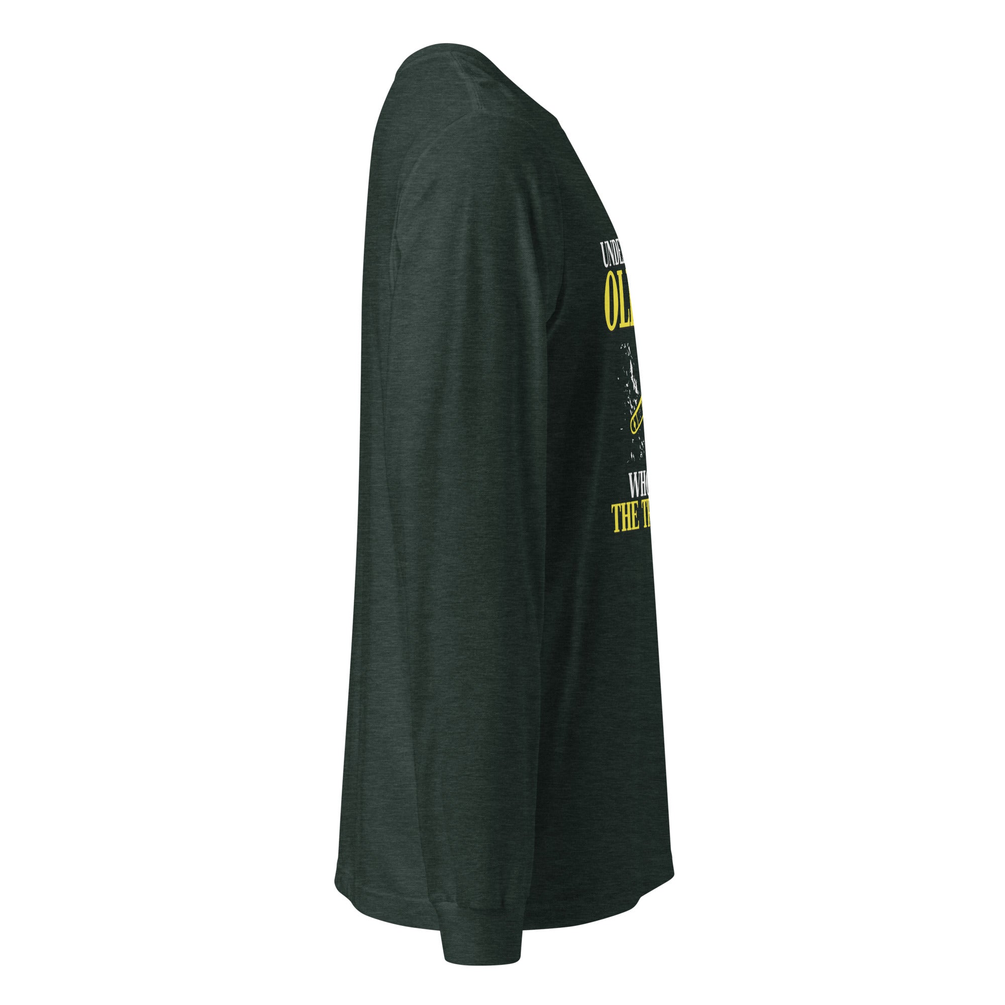 Never underestimate an old man who plays the trombone Unisex Long Sleeve Tee-Teelime | shirts-hoodies-mugs