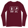 Skiing - Your wife My wife Unisex Long Sleeve Tee-Teelime | shirts-hoodies-mugs