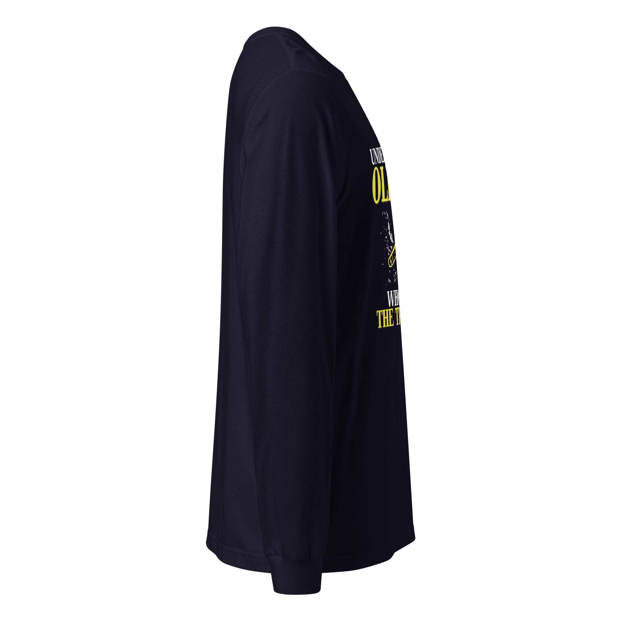 Never underestimate an old man who plays the trombone Unisex Long Sleeve Tee-Teelime | shirts-hoodies-mugs