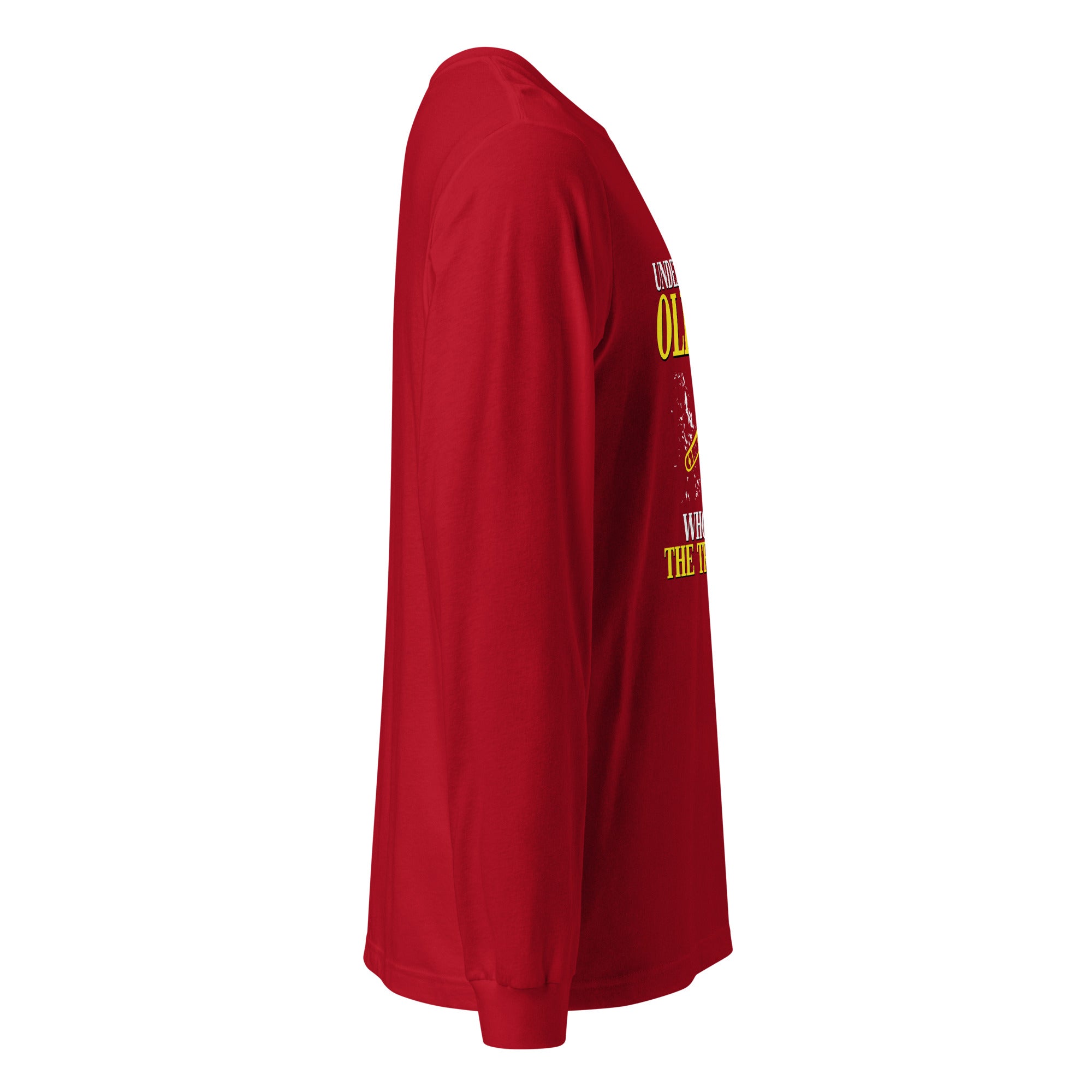 Never underestimate an old man who plays the trombone Unisex Long Sleeve Tee-Teelime | shirts-hoodies-mugs