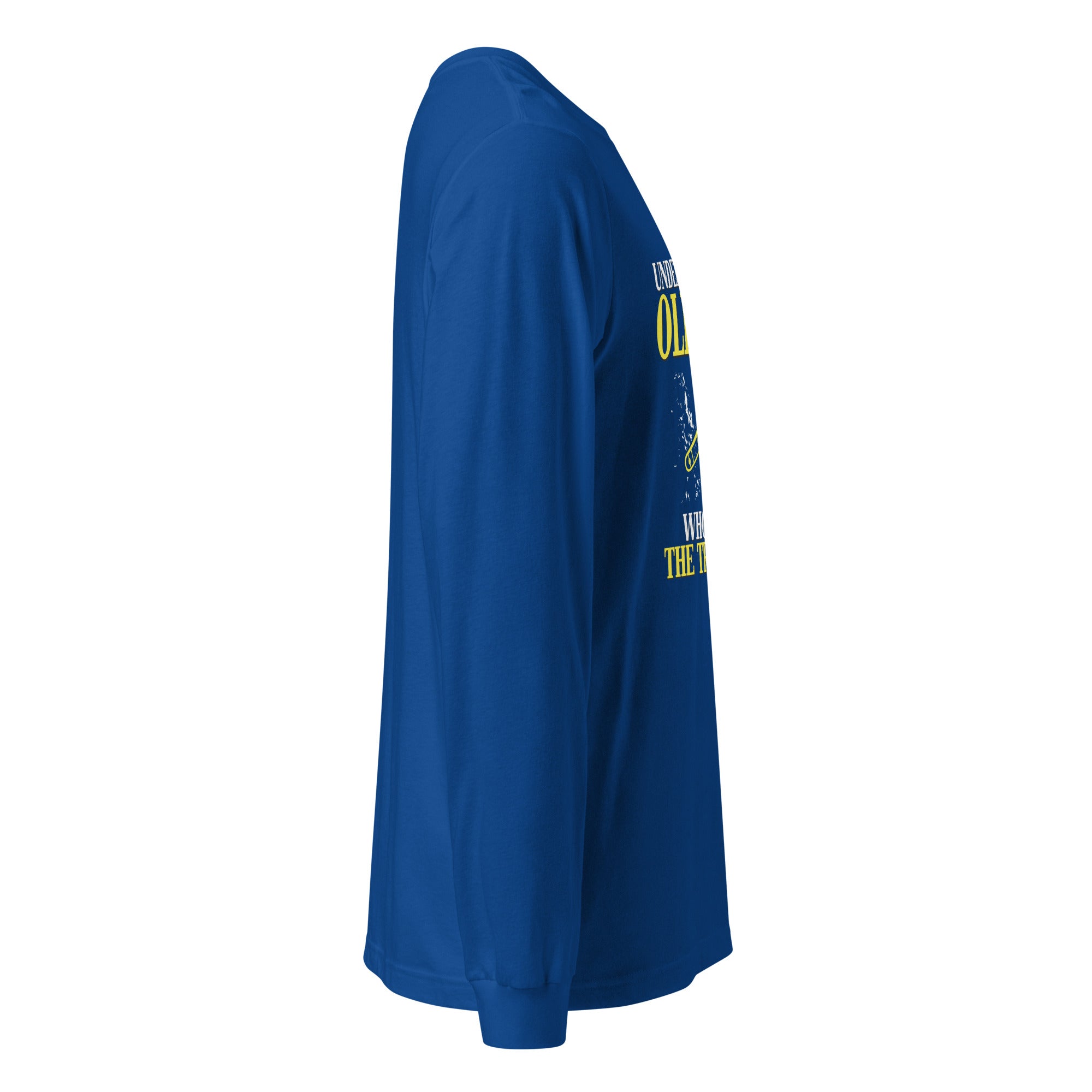 Never underestimate an old man who plays the trombone Unisex Long Sleeve Tee-Teelime | shirts-hoodies-mugs