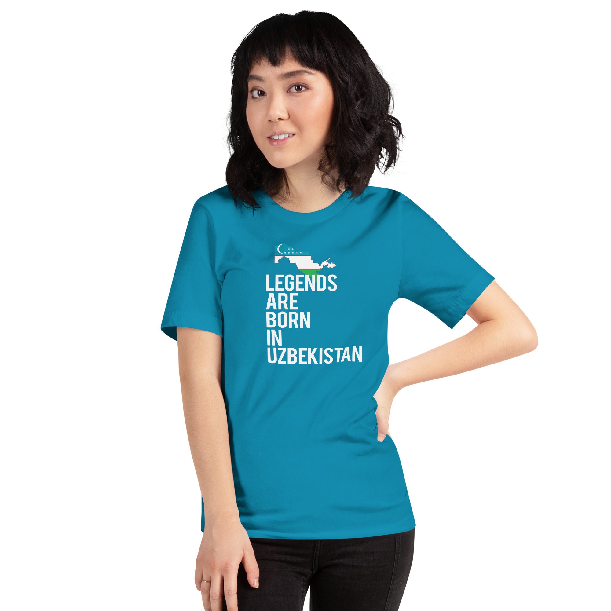 Legends are born in Uzbekistan Women's Shirt-Teelime | shirts-hoodies-mugs